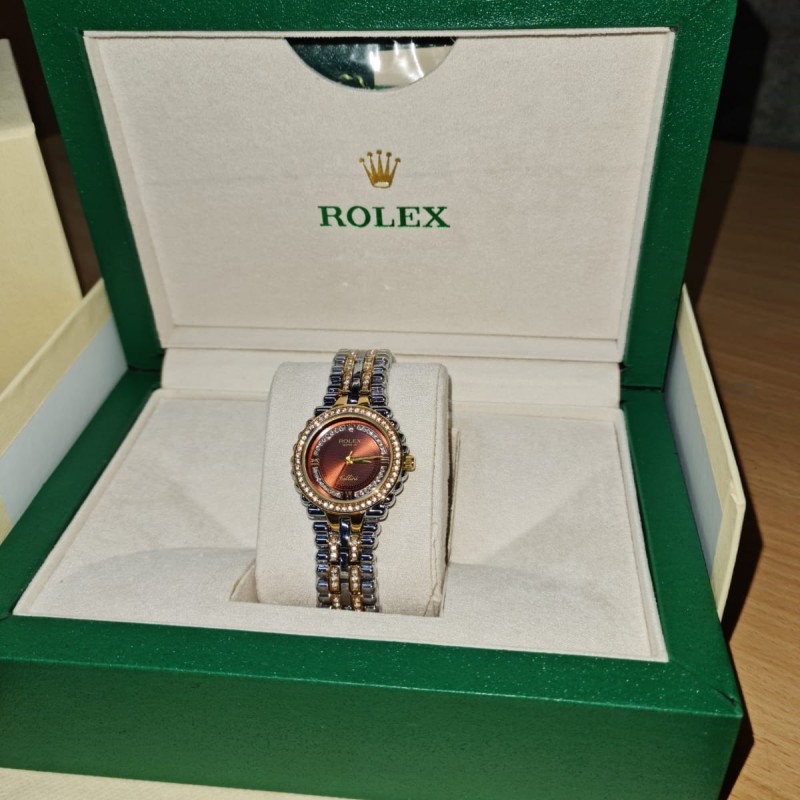 Rolex Caliber Women's Luxury Crystal Watch